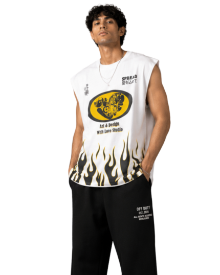 T-Shirt  Sleeveless (Spread Flame Oversized )