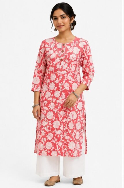 KURTI-(Cotton Printed Kurti)